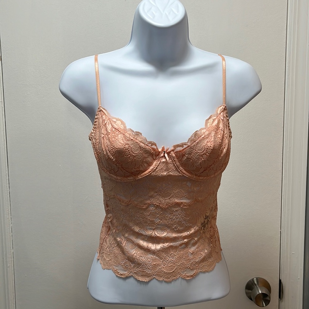 Peach guess shirt